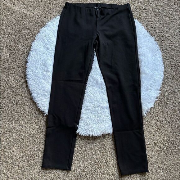 Eileen Fisher Pants Pull On Black Stretchy Womens Size Medium - Picture 1 of 6